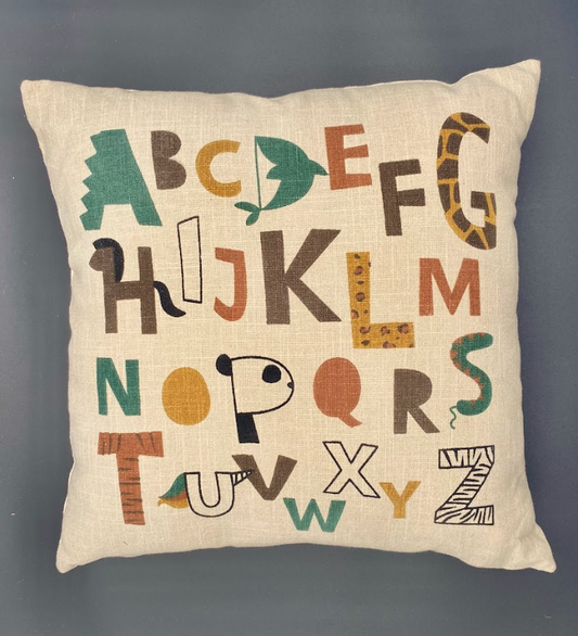 20" Alphabet Pillow