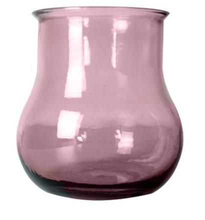 Pink Galua Recycled Glass Vase