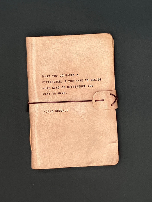 Jane Goodall Artisan Leather Journal