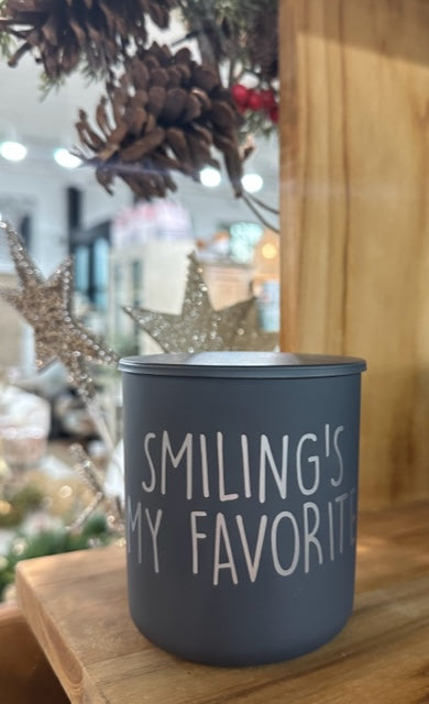 Holiday Movie Quote Candle - "Smiling's My Favorite" Pie A La Mode Scent