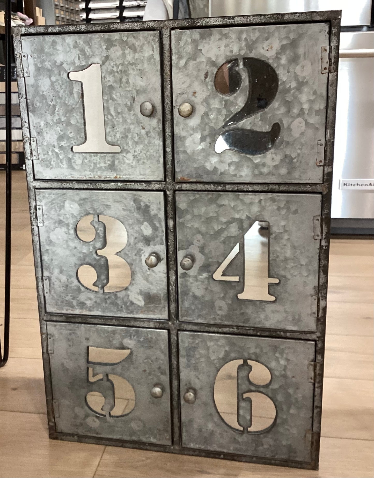 Galvanized Number Cabinet