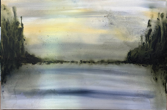 Misty Cove Painting by Jessica Buxton