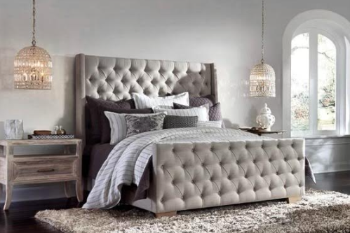 JACKIE QUEEN TUFTED BED
