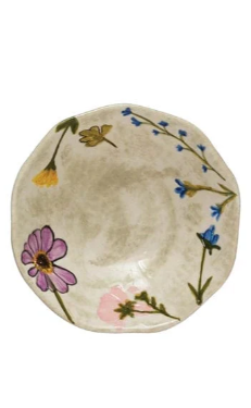 4" Hand Painted Floral Small Dipping Bowl